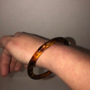 Lucite 'Tortoiseshell' bangle bracelet